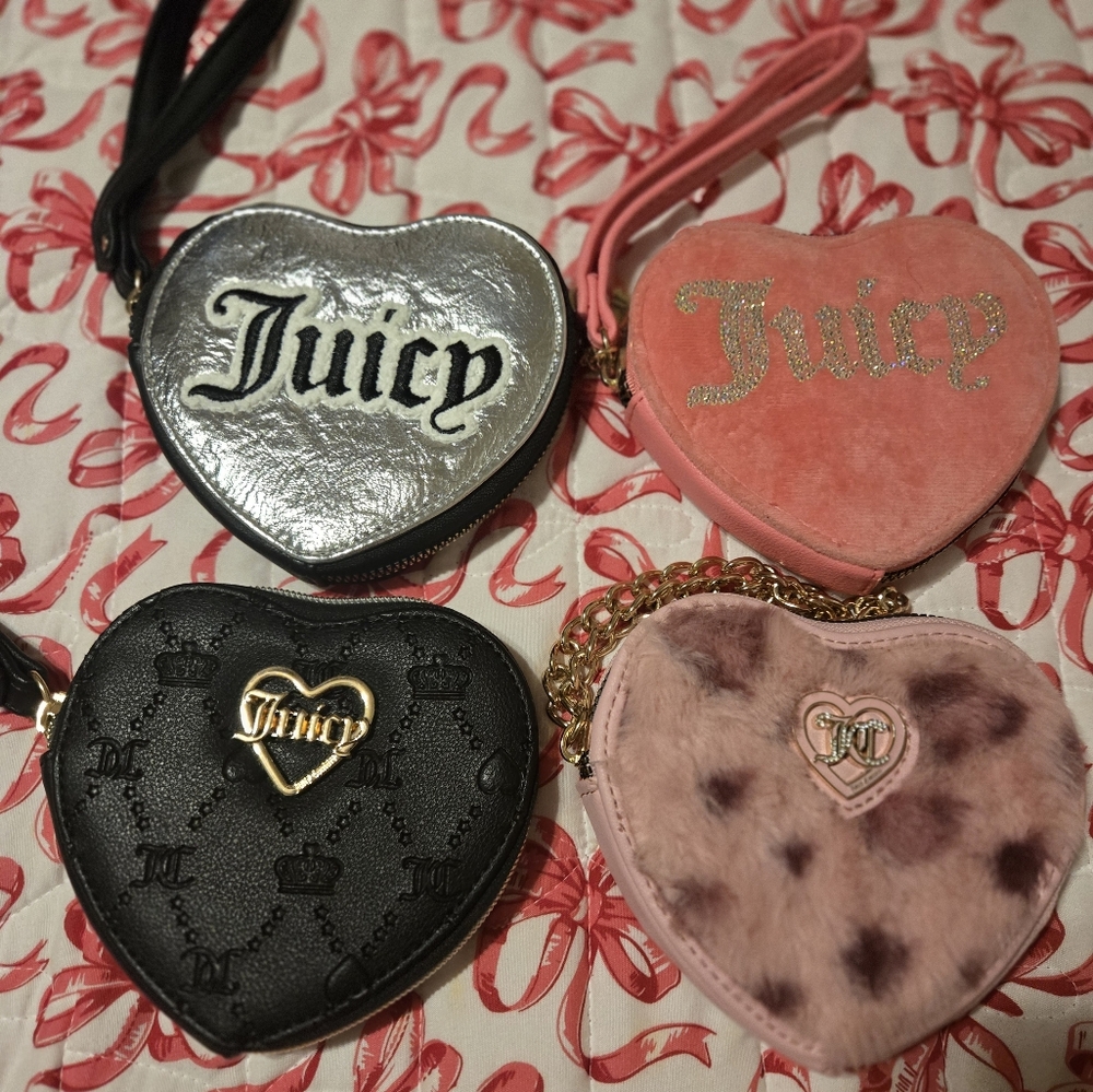 Juicy Couture Heart-Shaped Clutch Lot